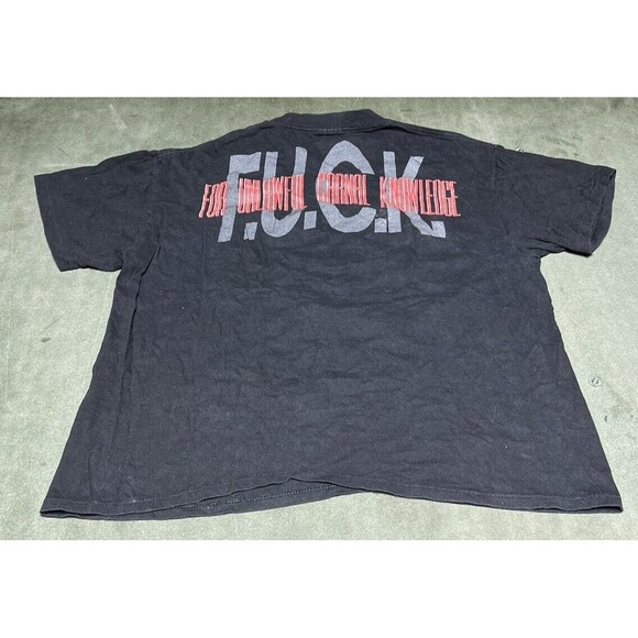 Vintage Van Halen For Unlawful Carnal Knowledge 1991 Band Tour Shirt XL Black - Picture 2 of 3